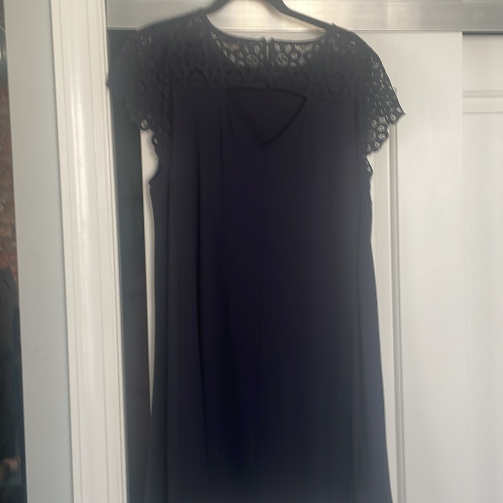 Never-worn, navy blue, swing dress